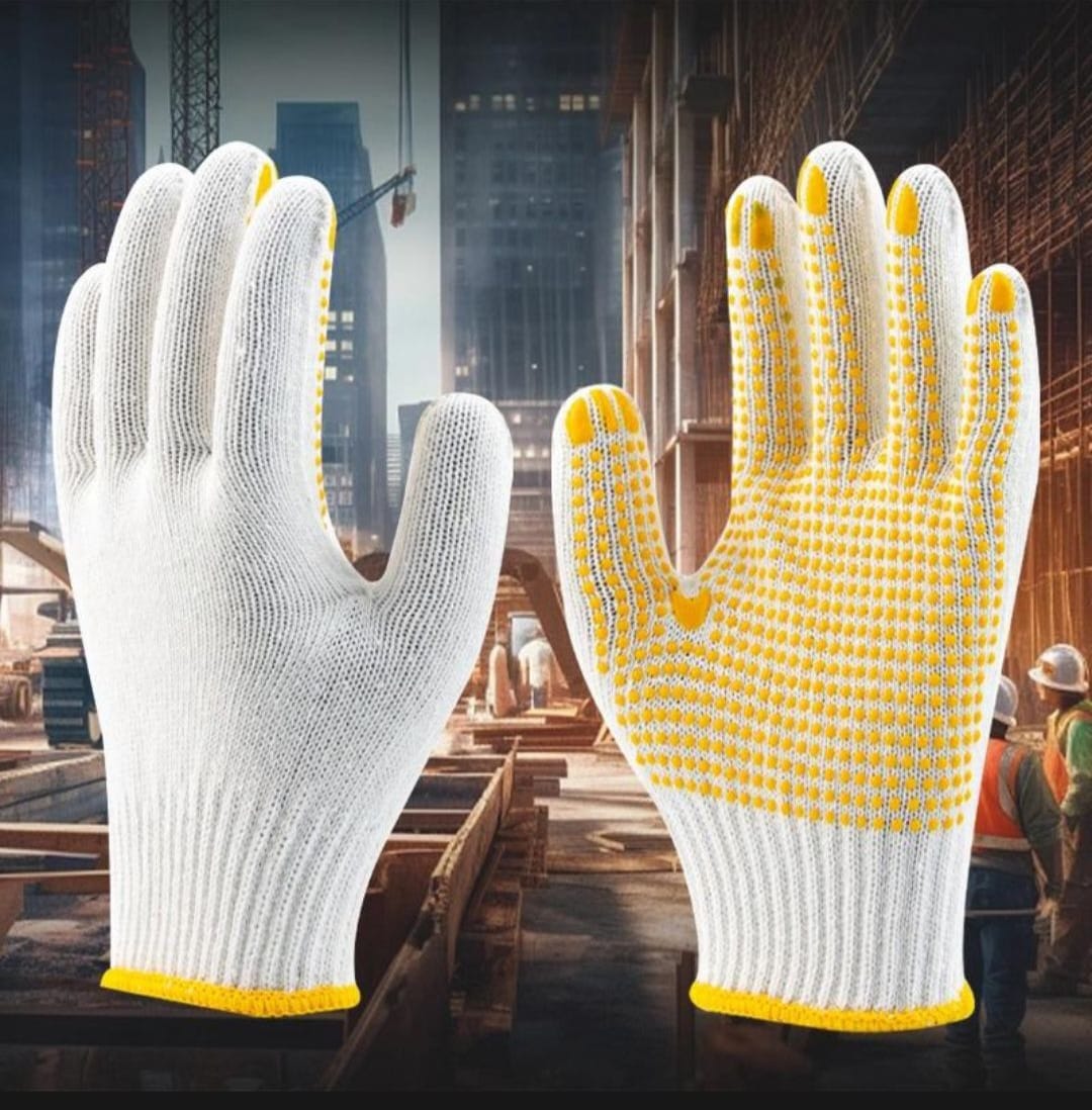 Cotton Dotted Hand Gloves